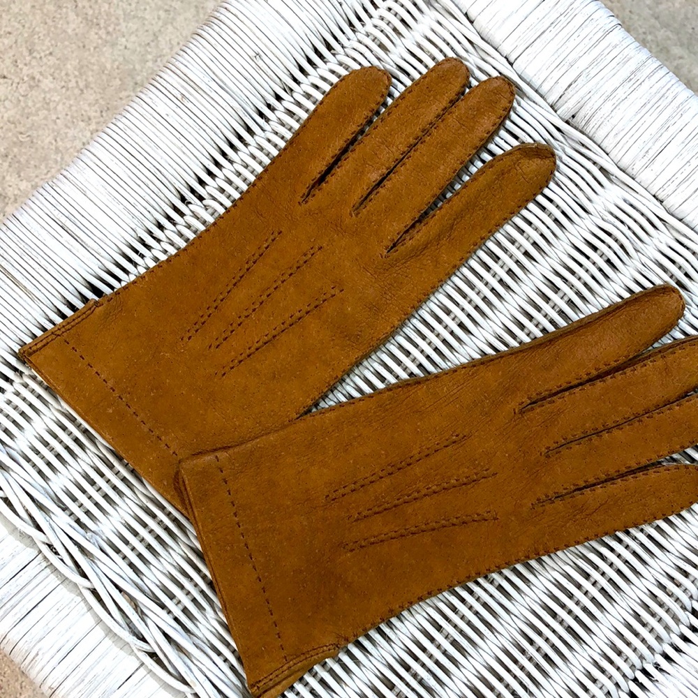 Pigskin Unlined Gloves Size 6 1/2